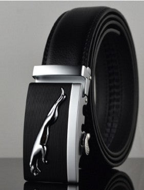 Men Automatic Buckle Leather Belt