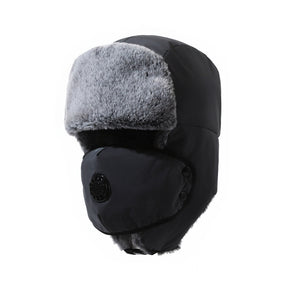 Ushanka Men's Windproof Earflaps Warm Hat Outdoor