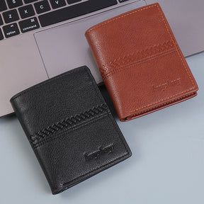 Men  Short Leather Wallet