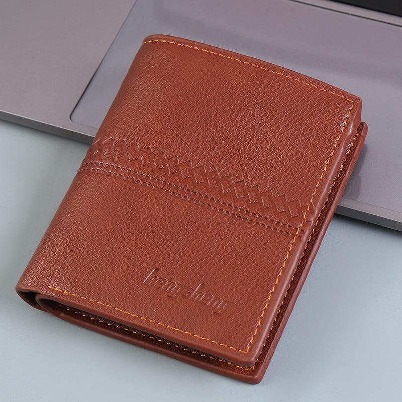 Men  Short Leather Wallet