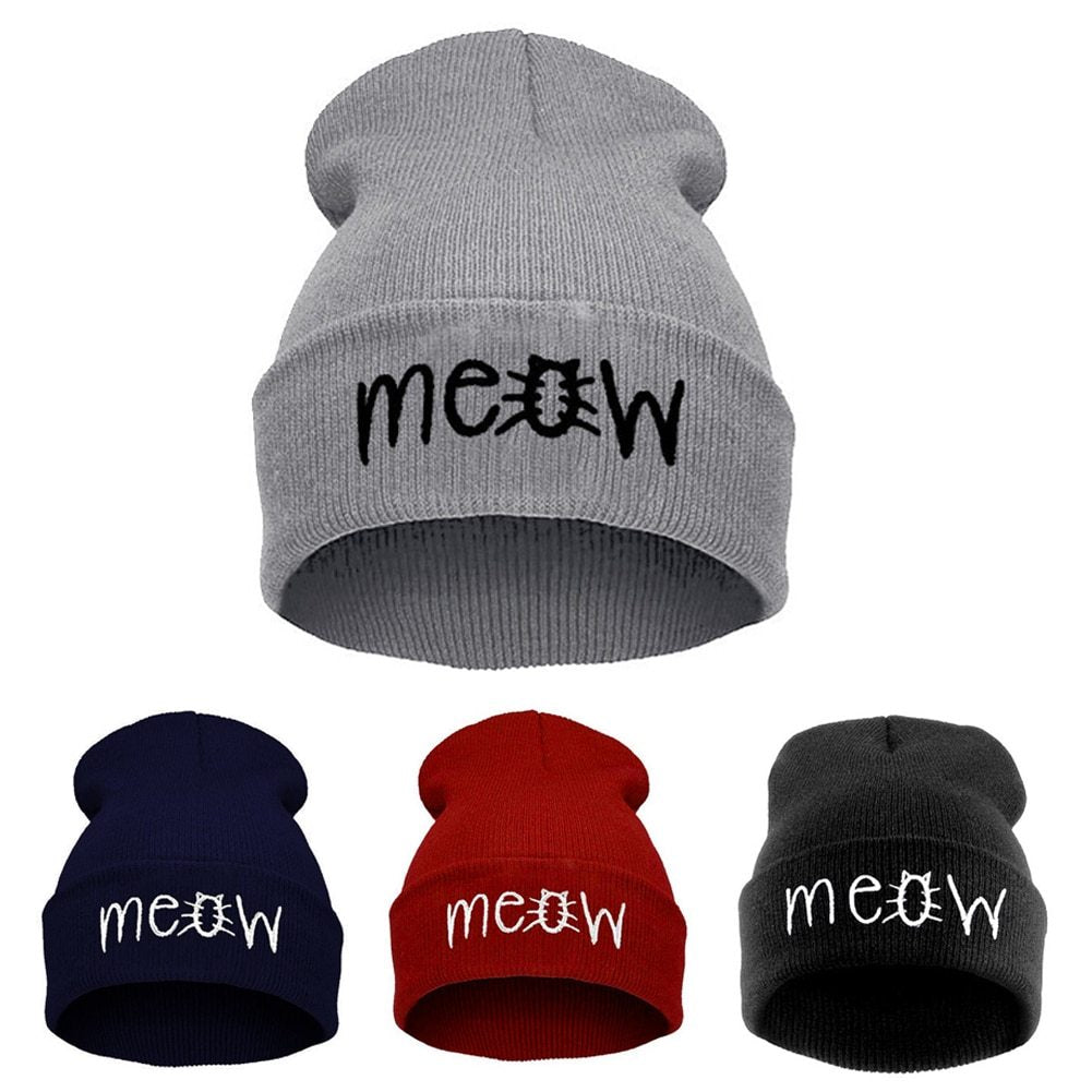 Women Casual Knitted Wool   Hip Hop Hat