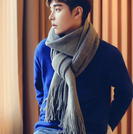 Men Match Colors Fashion Scarves