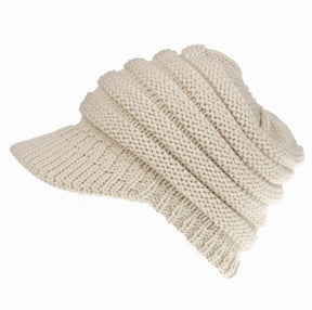 Women Ponytail Beanies Autumn Winter Hat