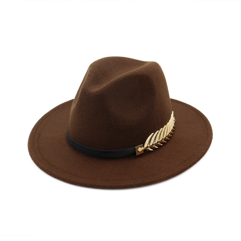 Women Fedora Woolen Jazz Hat