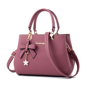 Women  Bowknot Star Pendant Totes Bag