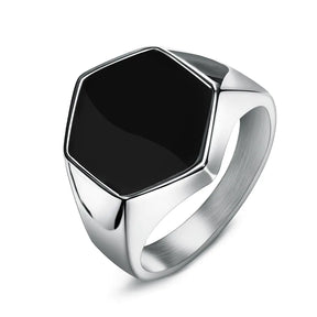 Men's  Stainless Steel Stone Fashion Ring