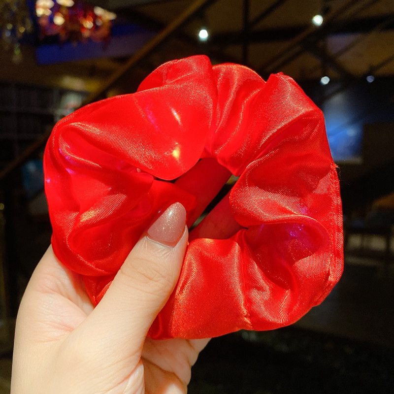 Women LED Luminous Scrunchies Hairband