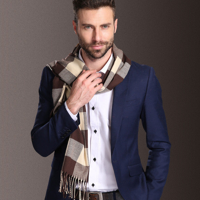 Men Fashion Winter Warm Scarves