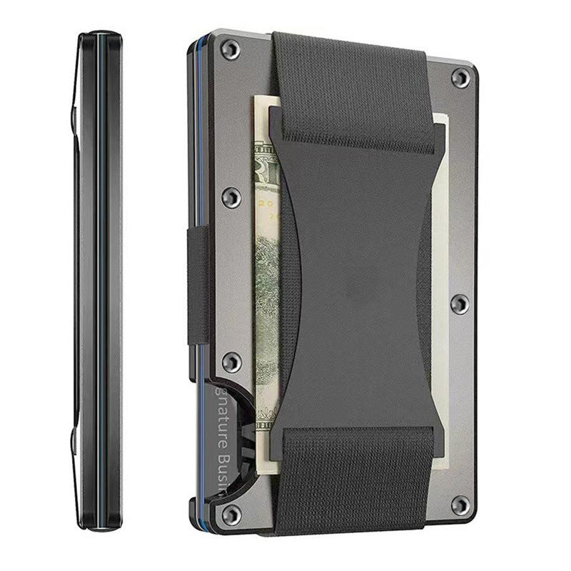 Metal Carbon Fiber Wallet Anti-theft Brush