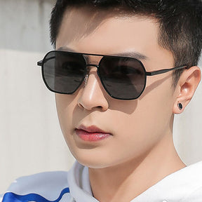 Men's Double Beam  Anti UV Trend Sunglasses