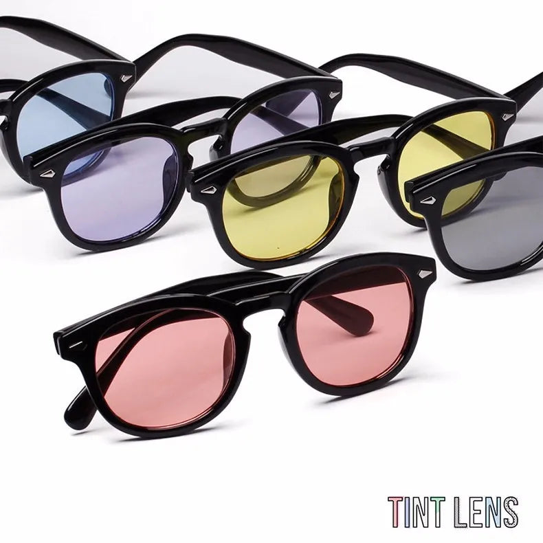 Vintage Round Tint Ocean Lens Brand Design Sun Glasses Oculos De Sol