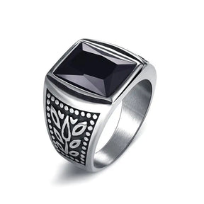 Men's  Stainless Steel Stone Fashion Ring