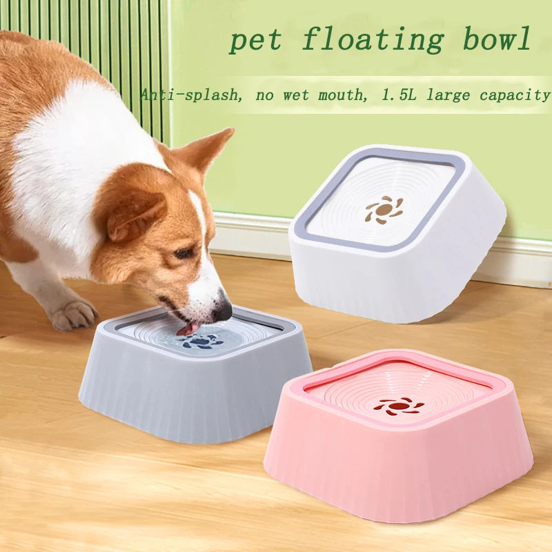 Pet Water Fountain Anti-spill Slow Drinking Bowl