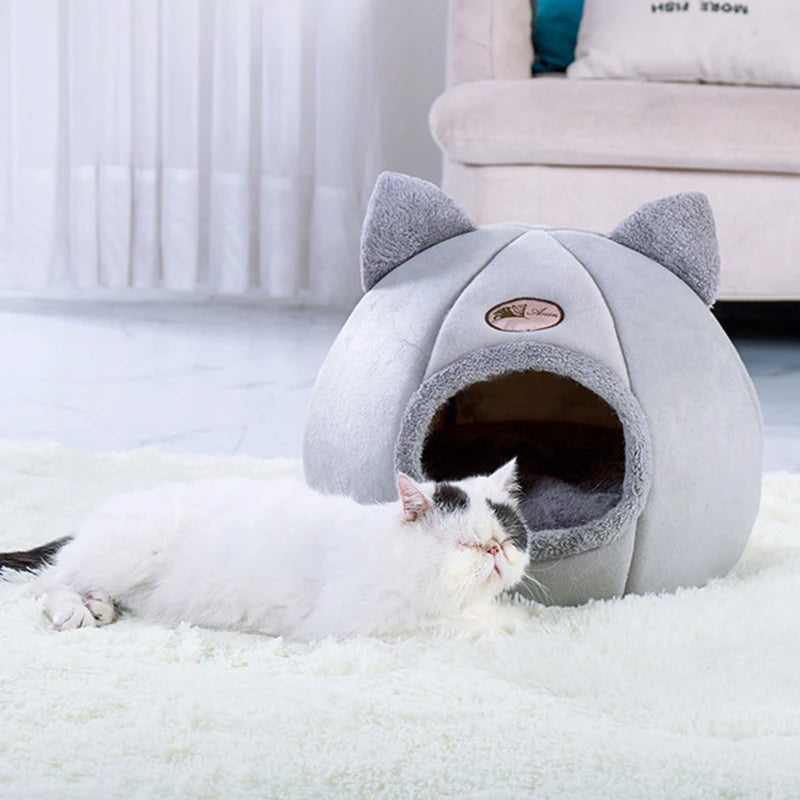 Cat Soft Washable Winter House Bed