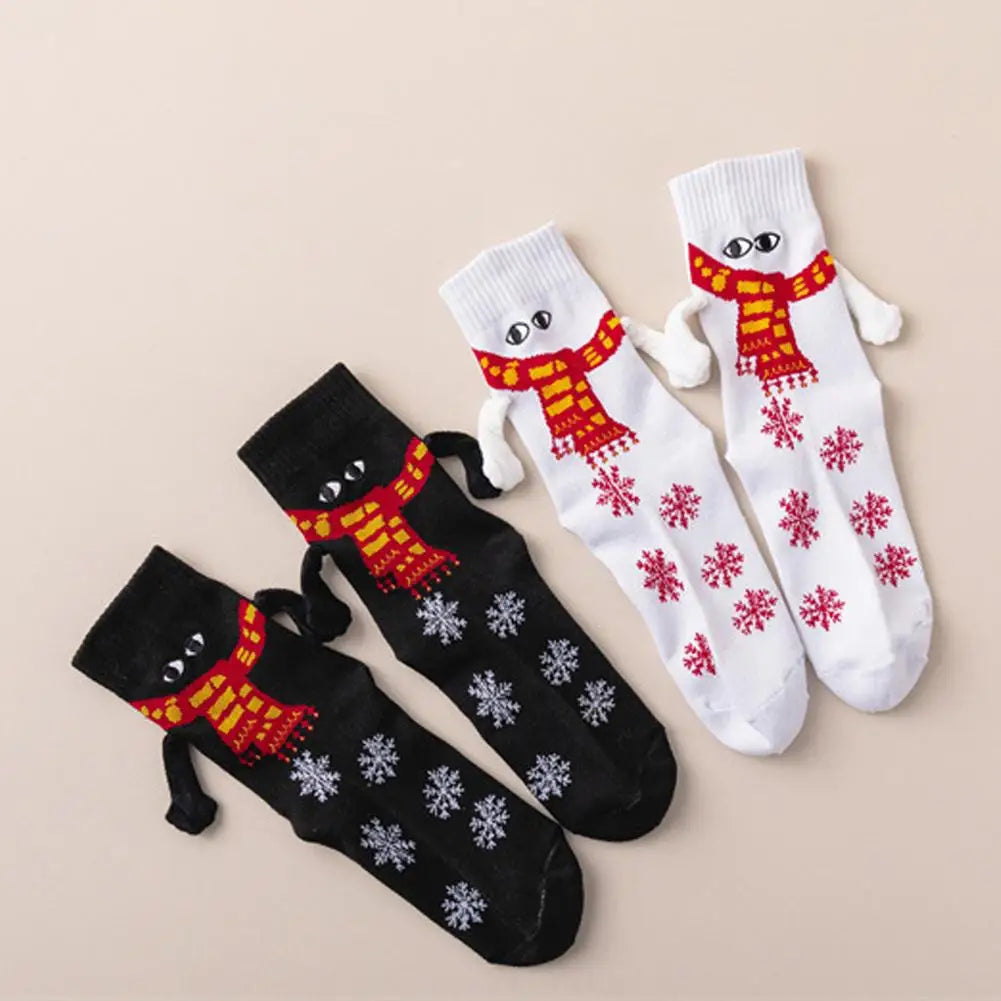 Cute Christmas Funny Holding Hands Socks