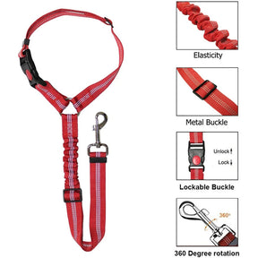 Dog Two-in-one Harness Leash Seat Belt