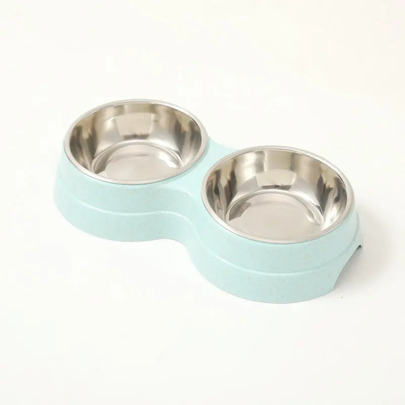 Pet Steel Drinking Dish Feeder Bowl