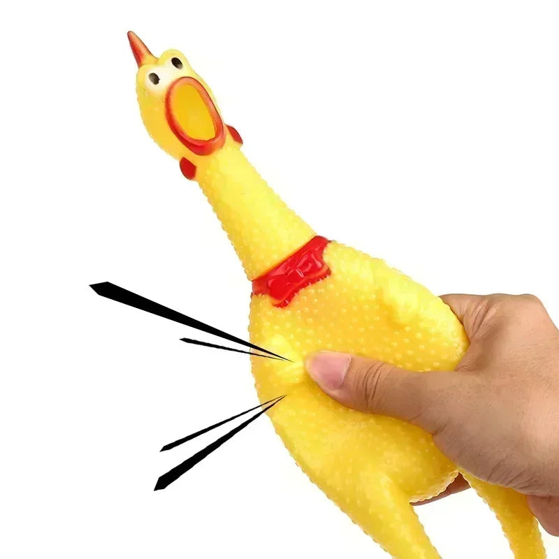 Pet Screaming Chicken Squeak Toy