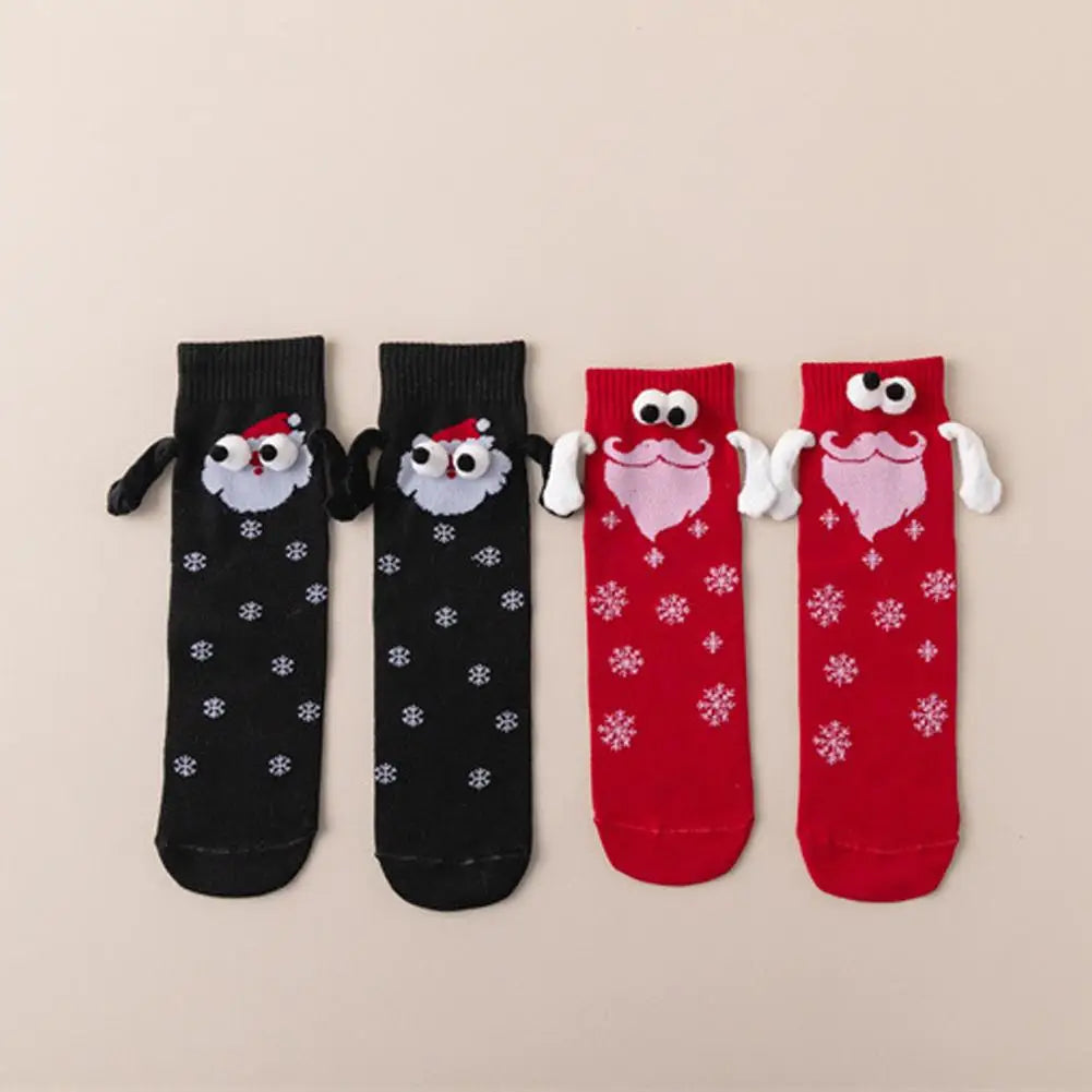 Cute Christmas Funny Holding Hands Socks