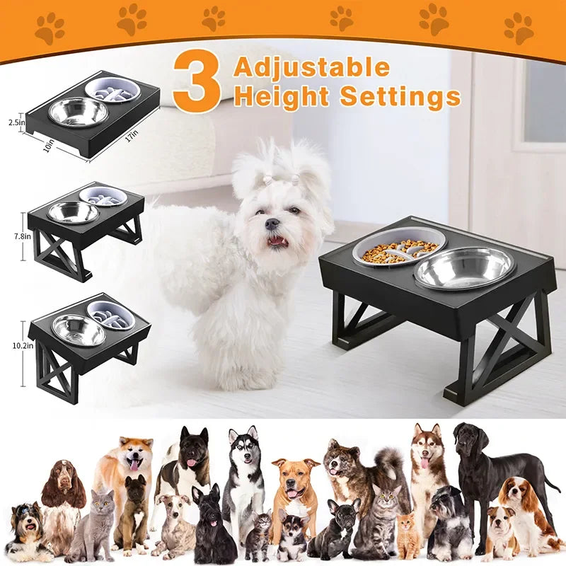 Dog Elevated Stand Dish Bowl