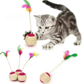 Cat Sisal Scratching Training Interactive Toy