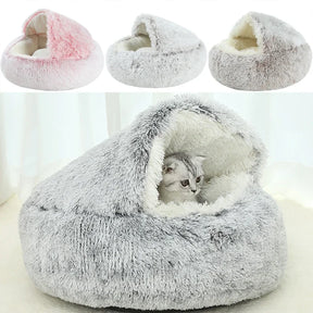 Pet Winter Plush Round Bed