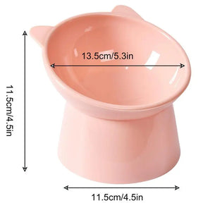 Pet Neck  Design Anti-tip Bowl