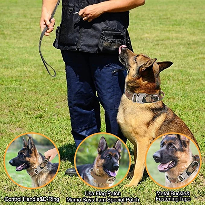 Dog Durable Tactical Collar Set