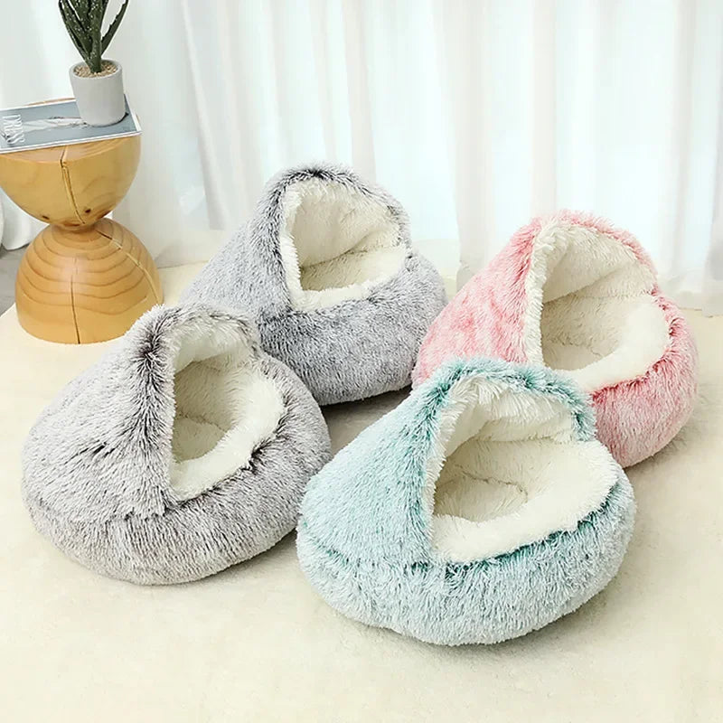 Pet Winter Plush Round Bed