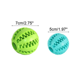 Pets Food Treat Feeder Silicone Ball Toy