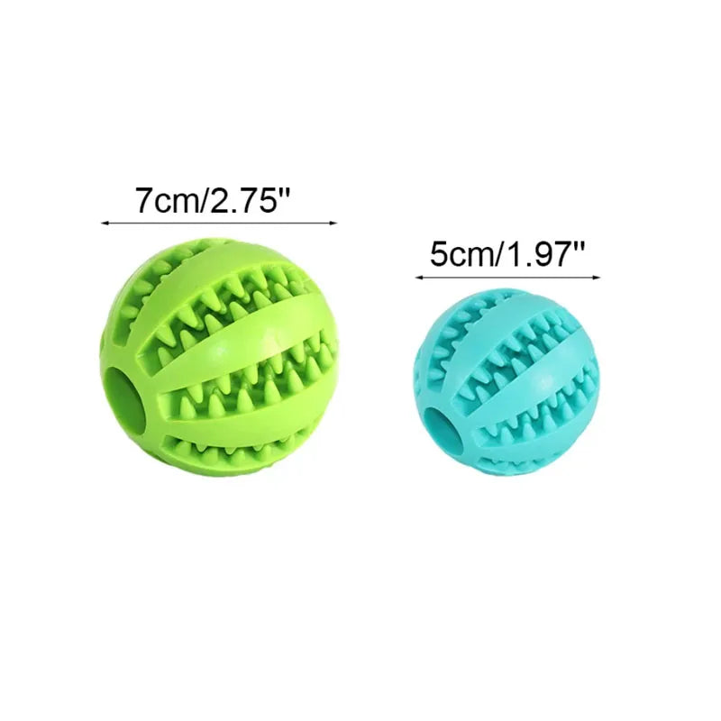 Pets Food Treat Feeder Silicone Ball Toy