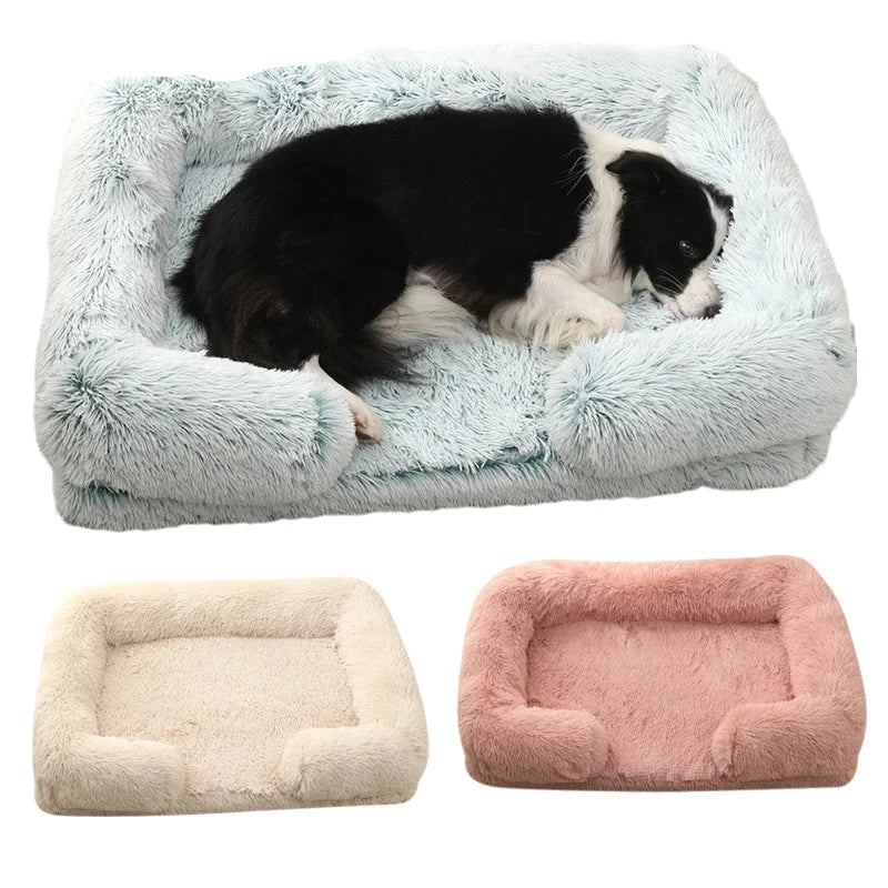 Pet Washable Plush Winter Warm Bed