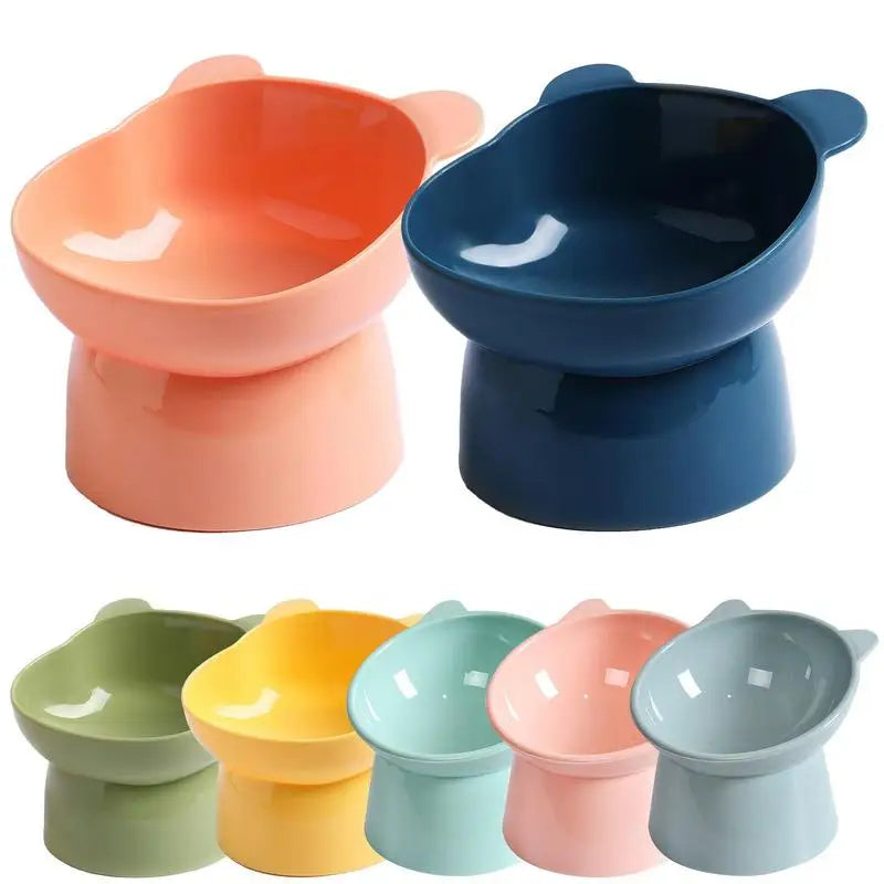 Pet Neck  Design Anti-tip Bowl