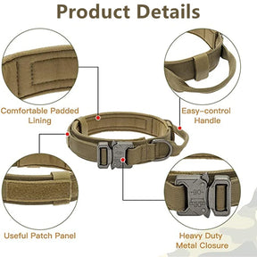 Dog Durable Tactical Collar Set