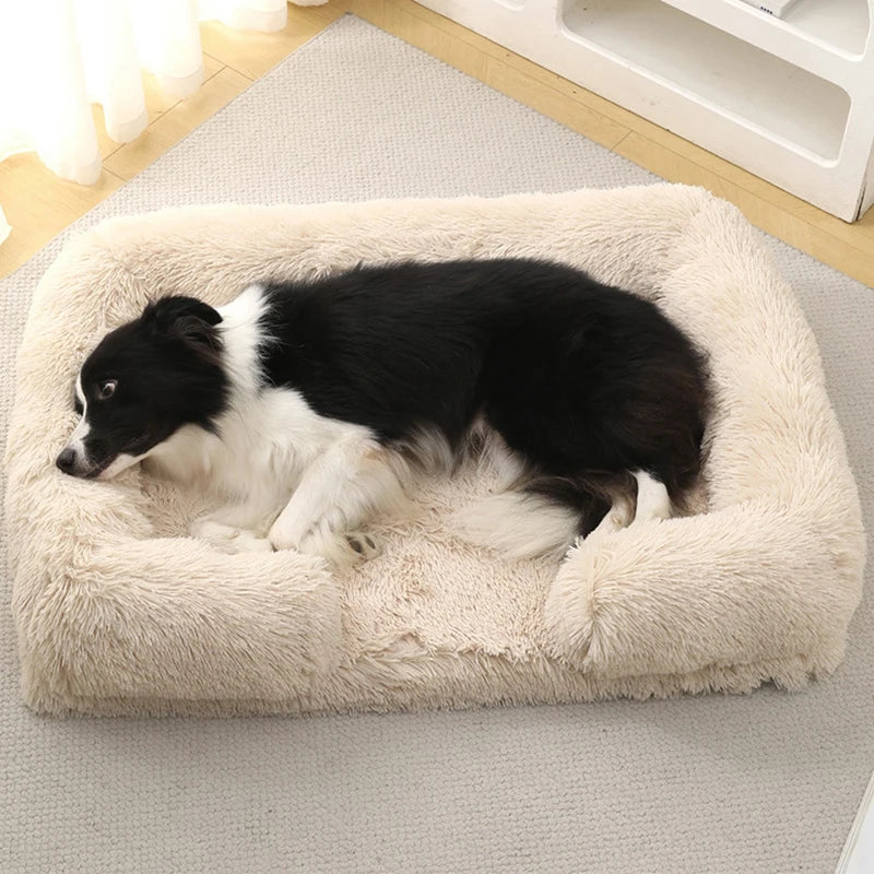 Pet Washable Plush Winter Warm Bed