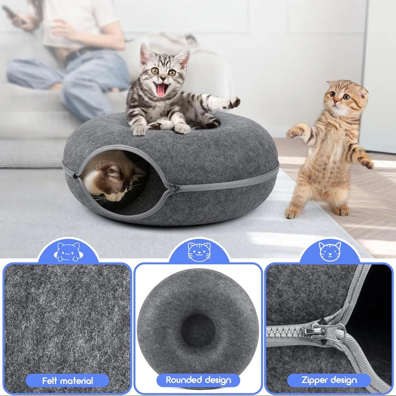 Cat Tunnel Interactive Bed Toy