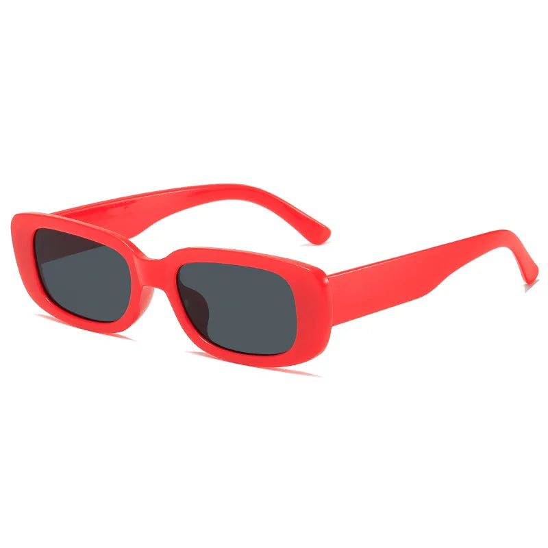 Women's Fashion Trendy Vintage Popular Square Frame Rectangle Sunglasses UV Protection
