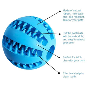 Pets Food Treat Feeder Silicone Ball Toy