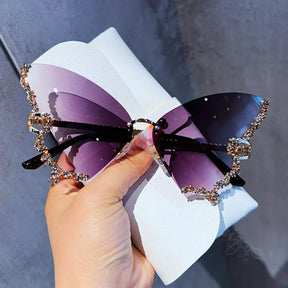 Luxury Diamond Butterfly Sunglasses