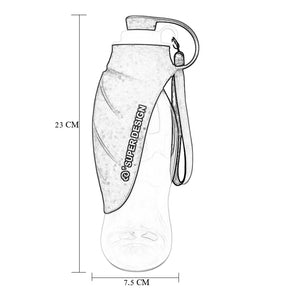 Pet Outdoor 580ml Portable Water Bottle