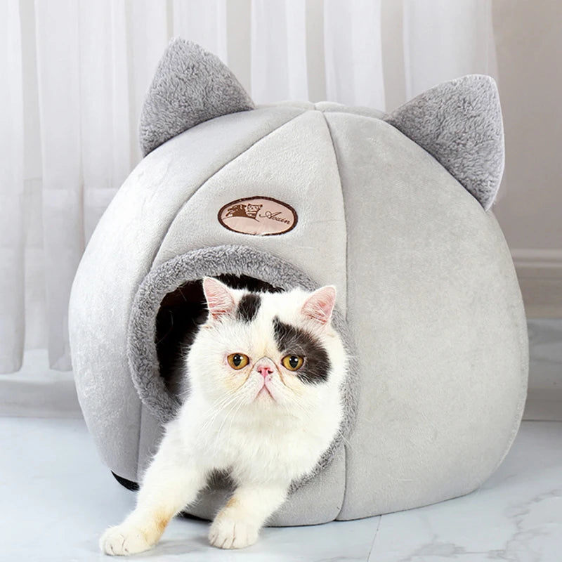 Cat Soft Washable Winter House Bed