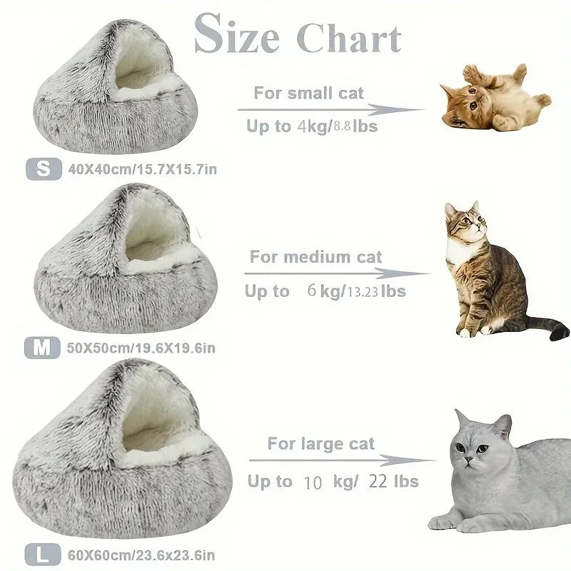 Pet Winter Plush Round Bed