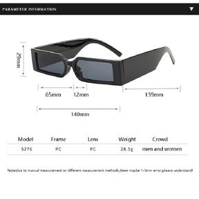 Luxury Rectangle Fashion Sunglasses