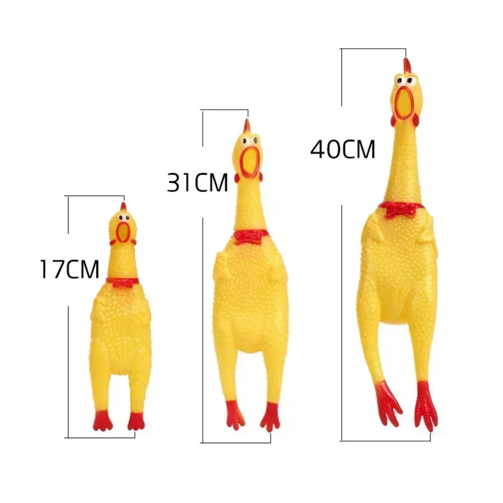 Pet Screaming Chicken Squeak Toy