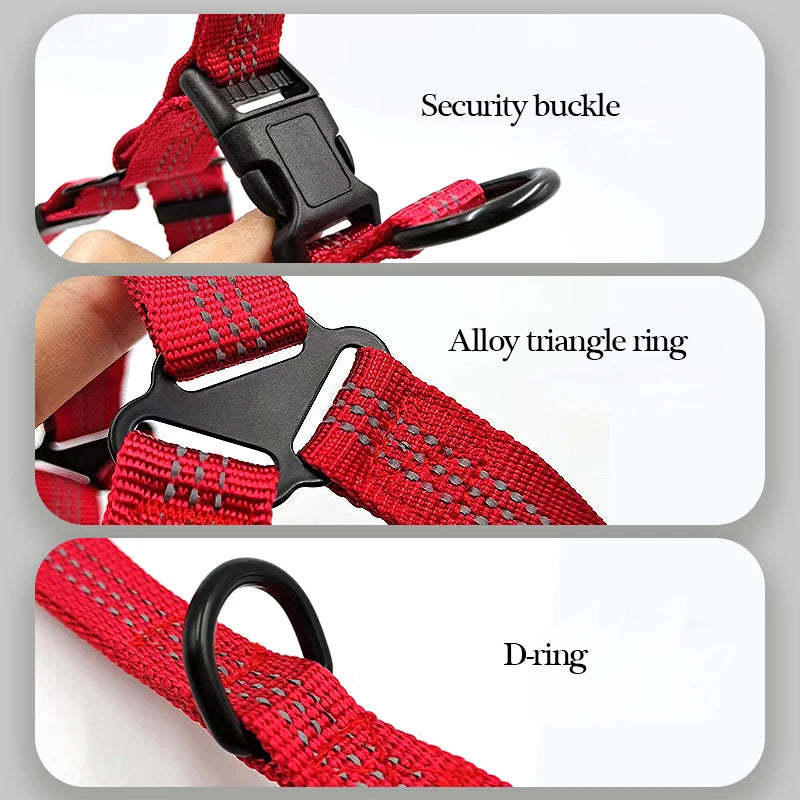 Dog Breathable Reflective Harness