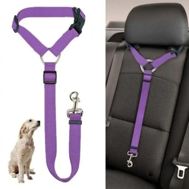 Pet  Solid Two-in-one Car Seat Belt