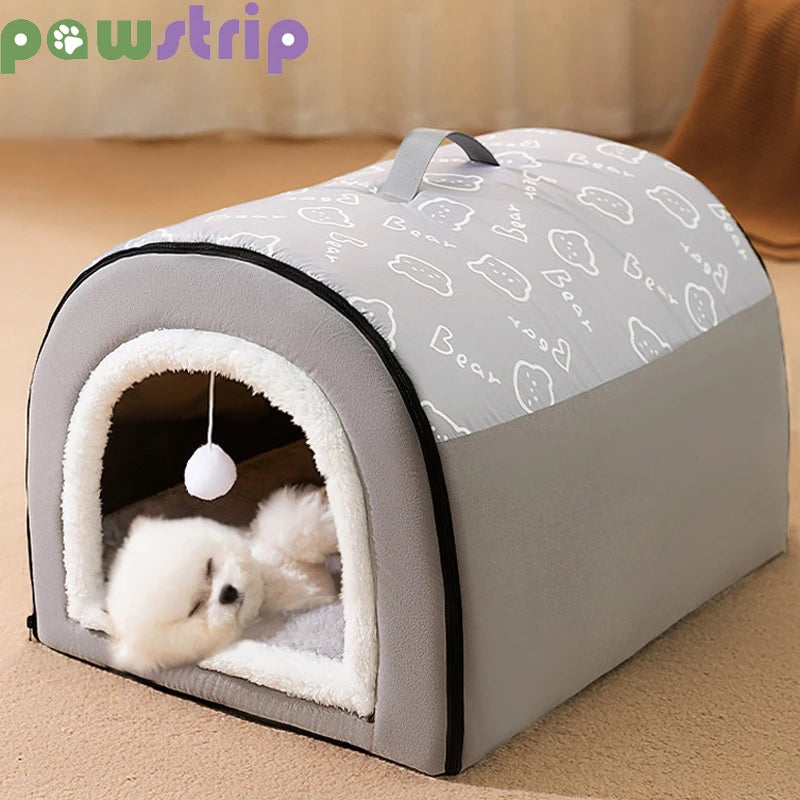 Pet  Detachable Sleeping Warm House Bed