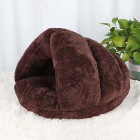 Cat Deep Sleep Soft Winter Warm Plush Bed