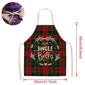 Merry Christmas Apron Decorations for Home Kitchen Accessories