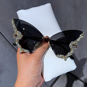 Luxury Diamond Butterfly Sunglasses